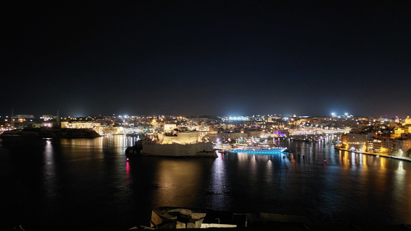 the view of Vittoriosa; Upper Barrakka; Malta